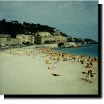 The beach at Nice.