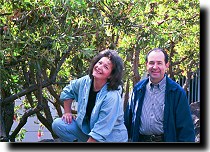 Parents climbing the hill to see Coit Tower.