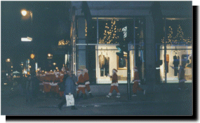 A lot of Santas in Montreal.