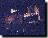 Castle on the cliff -- front view