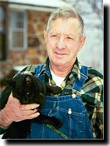 Grandpa and cat.