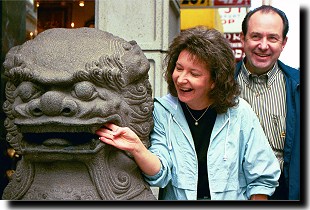 Parents in Chinatown.