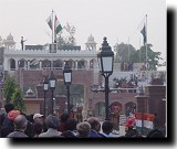 India-Pakistan border-closing ceremony.