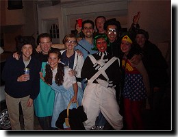 USF Law Class outside on Halloween.